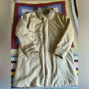 Women’s Dept. Anonym. Size M Suede and  Micro Fleece Lined Coat